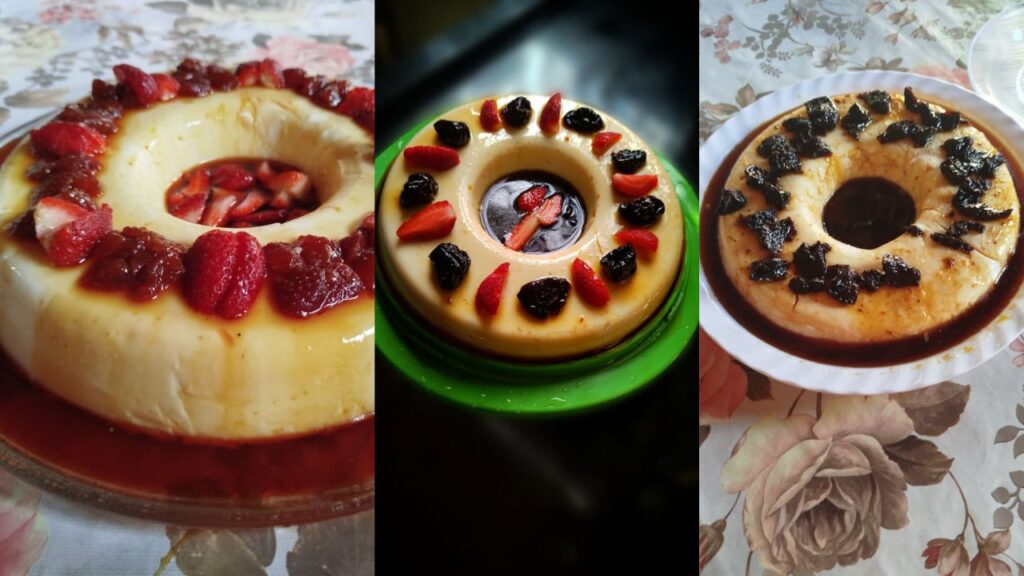 🥥 Receita de Manjar Branco com Calda de Ameixa e Morango