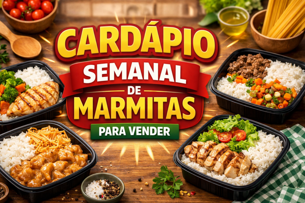 Cardápio Semanal de Marmitas para Vender e Ganhar Dinheiro