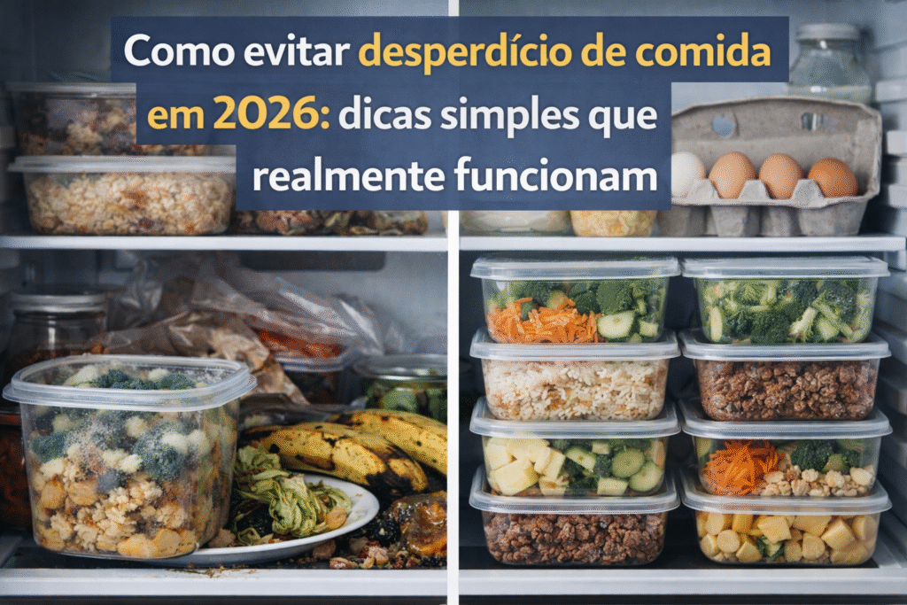 Como evitar desperdício de comida em 2026: dicas simples que realmente funcionam