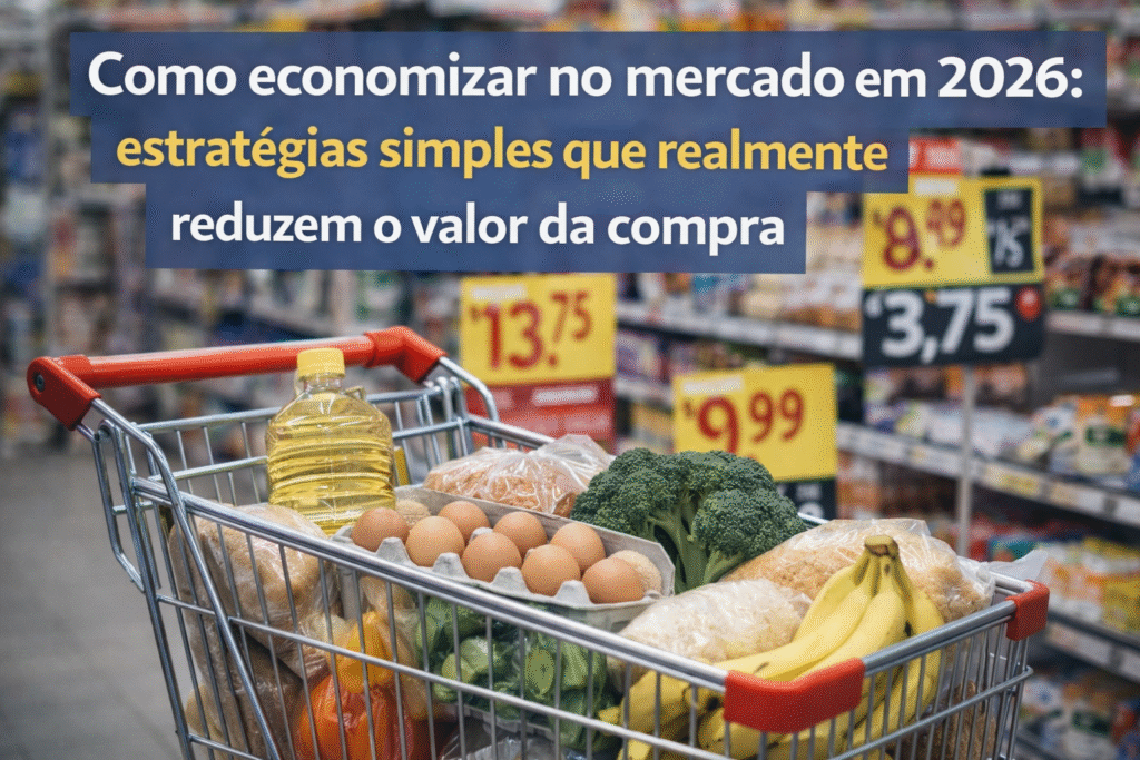 Como economizar no mercado em 2026: estratégias simples que realmente reduzem o valor da compra